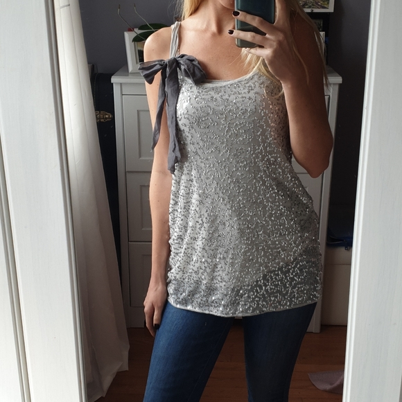 Glitter silver top - Picture 2 of 2